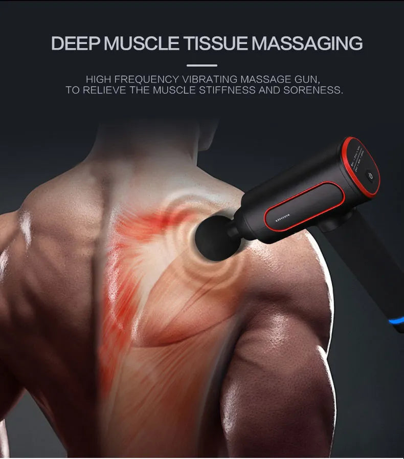 Deep muscle tissue massaging with high-frequency vibration.