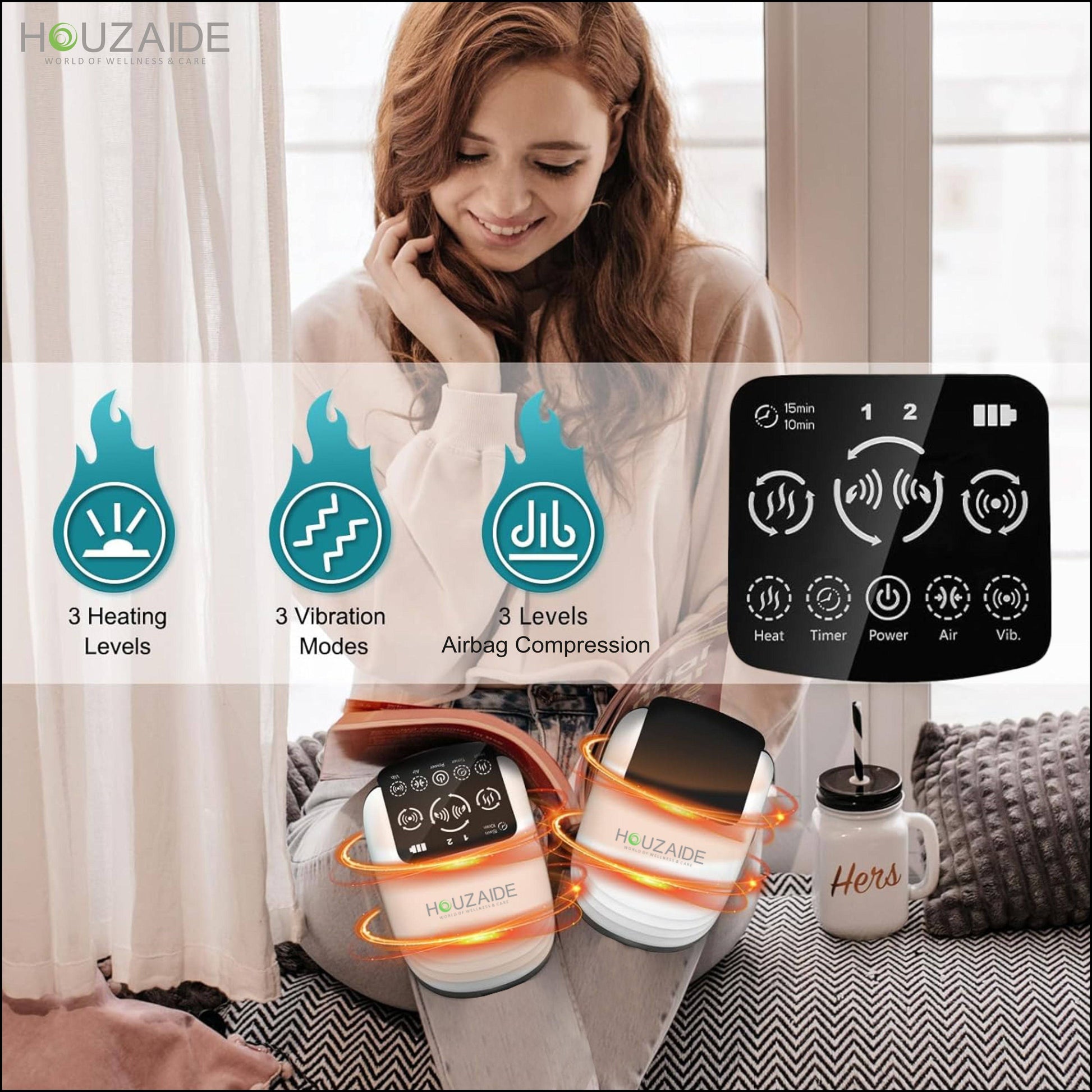 Best Knee massager with heating, air compression and vibration modes