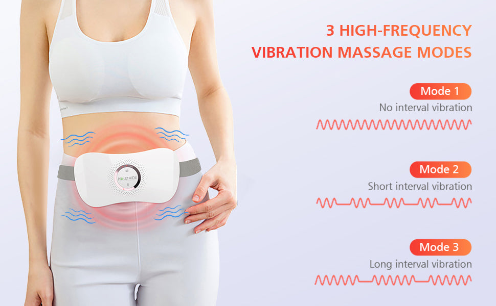High frequency vibration in heating pad