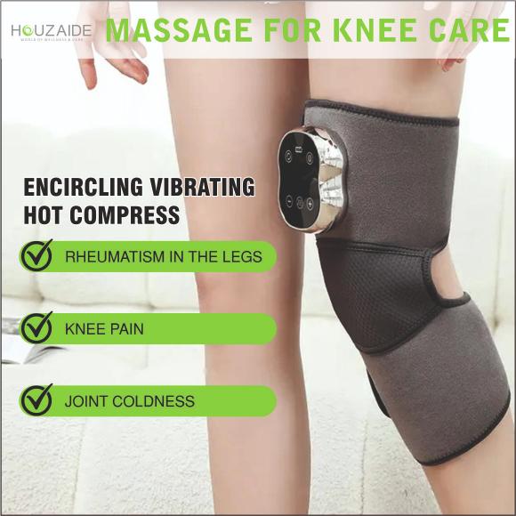 Houzaide Aaranya knee massager with vibrating hot compress for relieving knee pain, rheumatism, and joint coldness