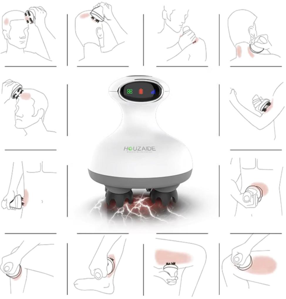 HOUZAIDE Smart Head Massager for Hair Growth and control hair fall naturally (HA103)