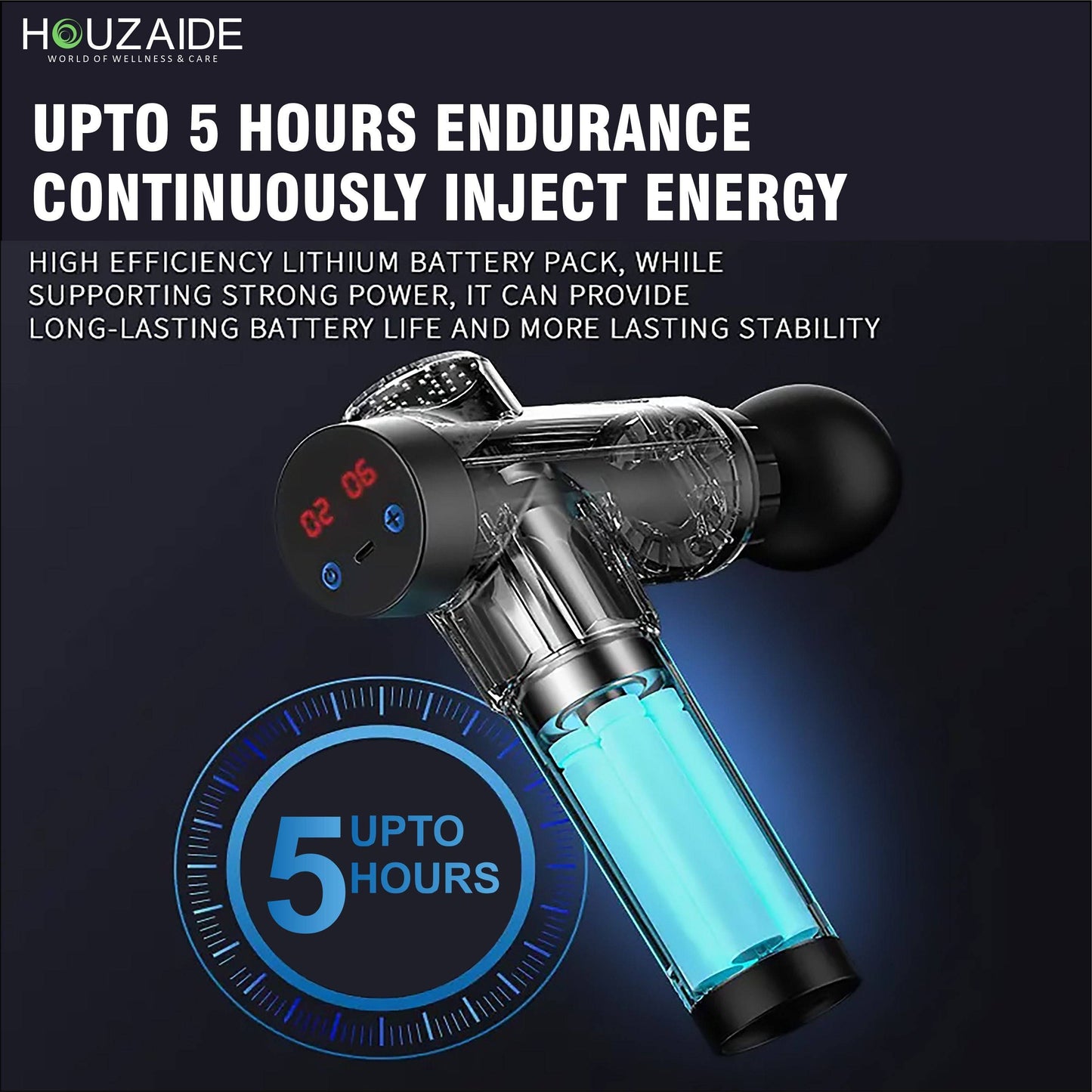 Comes with long lasting rechargeable lithium-ion rechargeable battery which provides up to 2 hours of cordless use with 3 hours of full charge