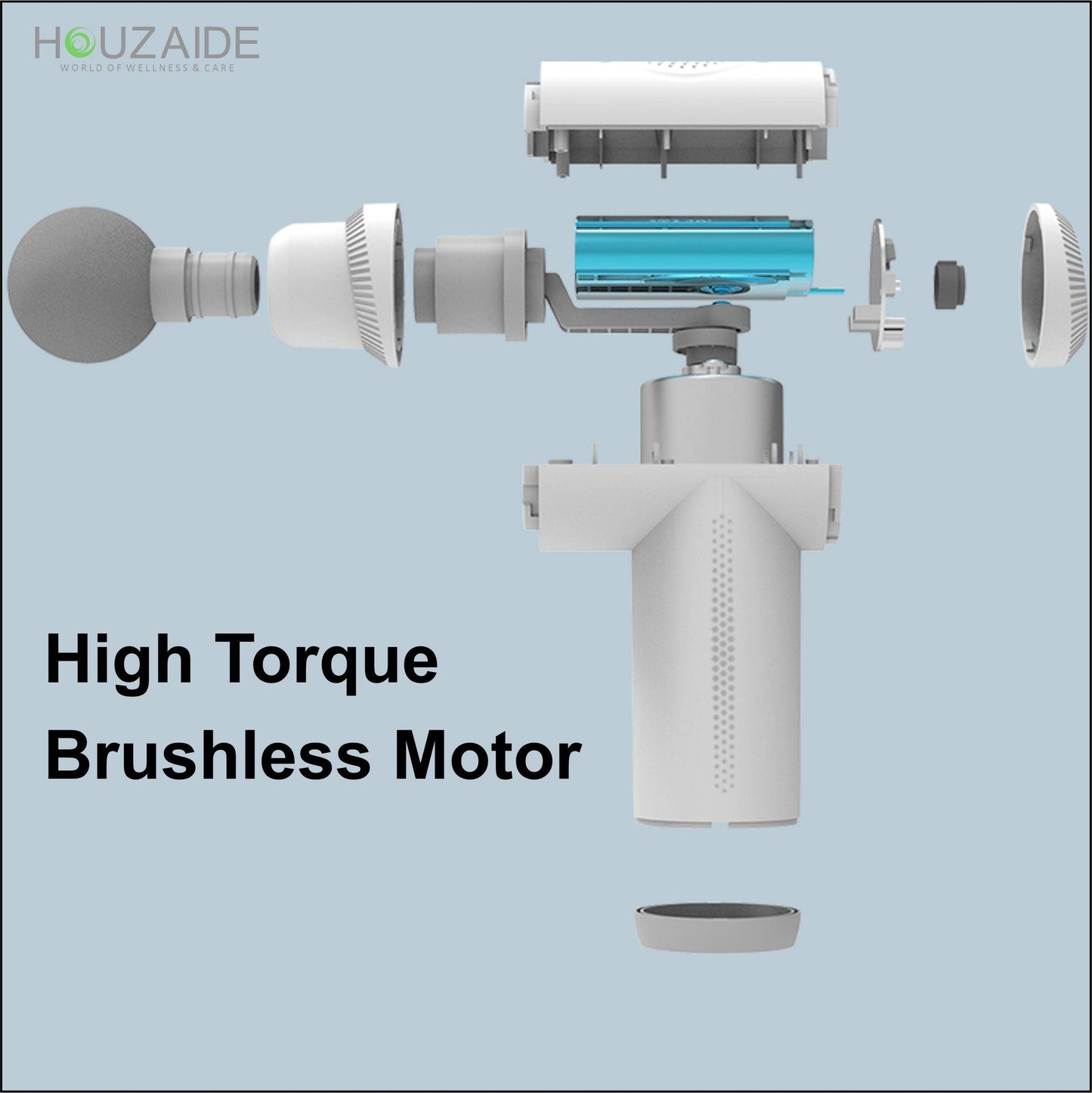 High torque brushless motor in massage gun
