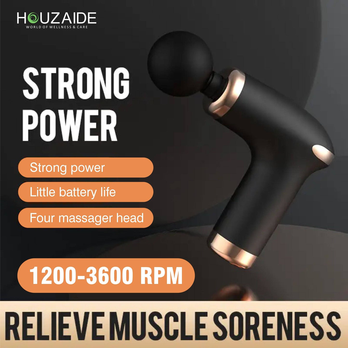 Shakti Pro Massager Gun with strong power features