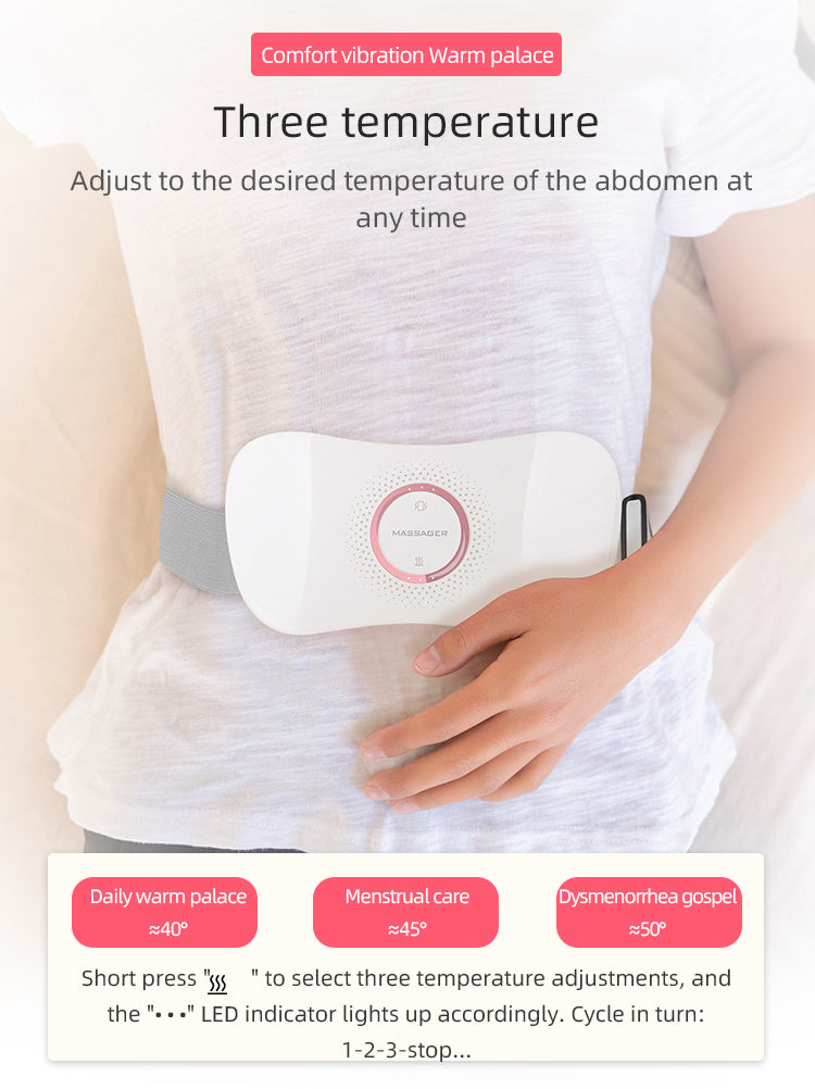 Three temperature settings for warm palace belt