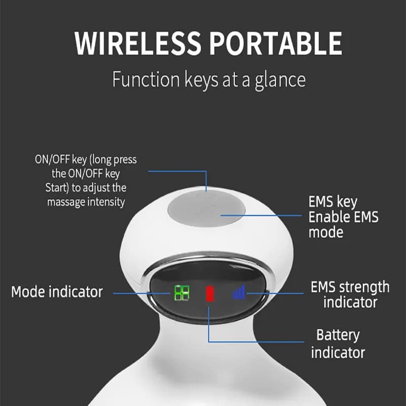 Simplified Control, Infinite Possibilities: Experience Seamless Operation with a Single Key. Our Massager's One-Key Function Puts All Advanced Features at Your Fingertips. Effortless Control for a Personalized Wellness Experience. #OneKeyControl #EffortlessOperation #WellnessMadeEasy