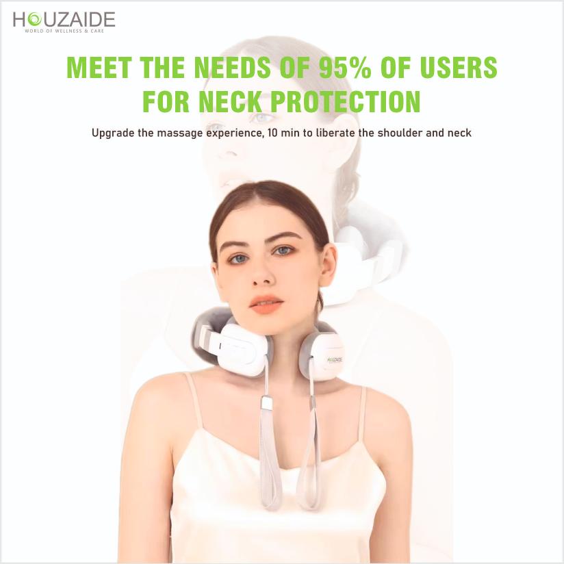 Automatic neck massager that meets 95% user need for neck protection and massage comfort