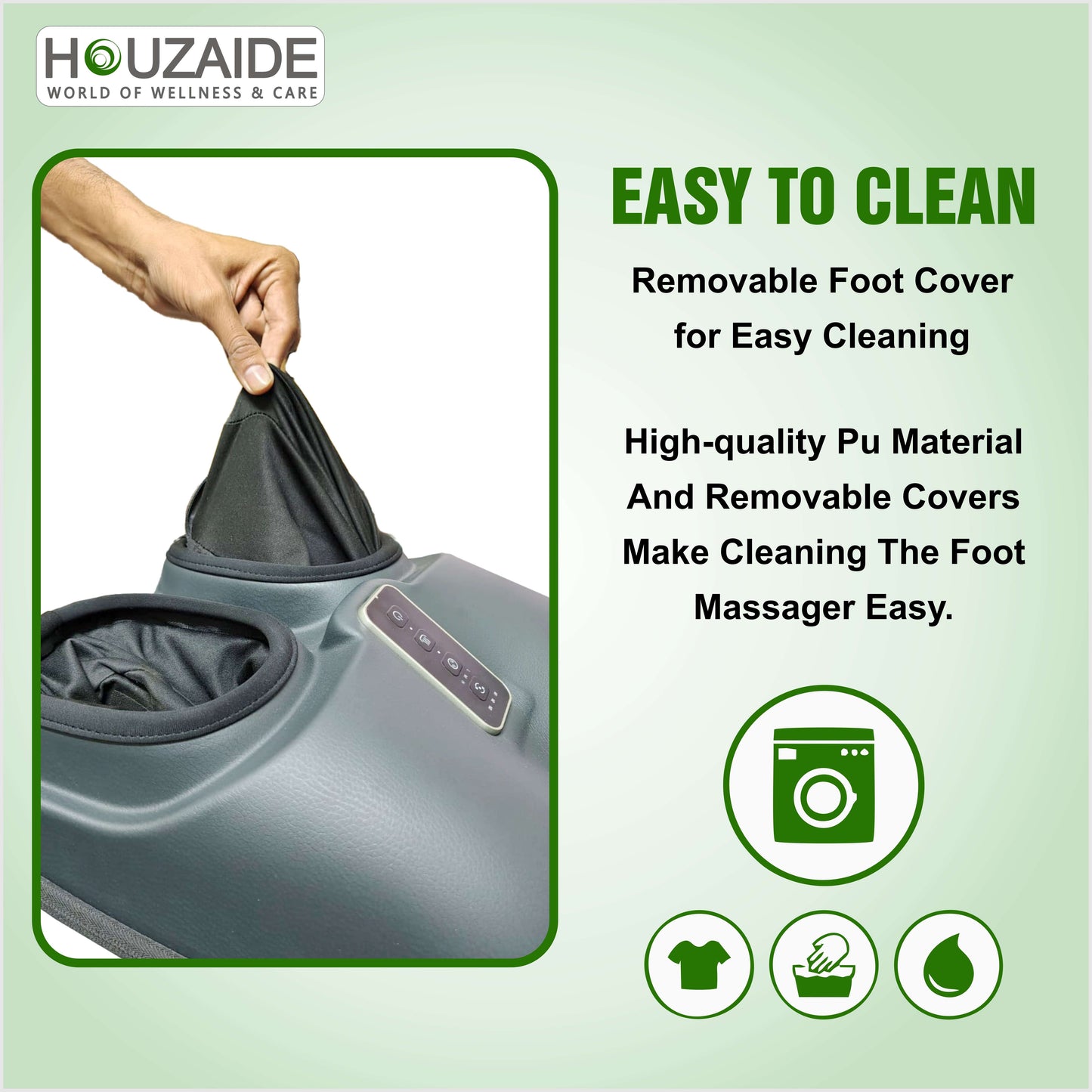 HOUZAIDE Foot Massager with Heat, FSA Eligible Deep Kneading Therapy Air Compression, HSA Feet Massage Improve Blood Circulation Foot Wellness Soothing Pain Relief, Relax for Home Office Use HA1401