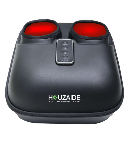 HOUZAIDE Foot Massager with Heat, FSA Eligible Deep Kneading Therapy Air Compression, HSA Feet Massage Improve Blood Circulation Foot Wellness Soothing Pain Relief, Relax for Home Office Use HA1401