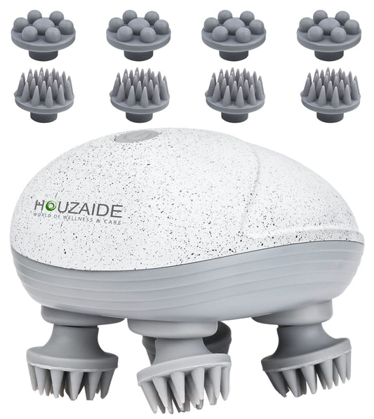 HOUZAIDE Sparsh Smart Scalp Massager – 96 Silicone Kneading Points for Hair Growth, Hair Fall & Dandruff Control HA100