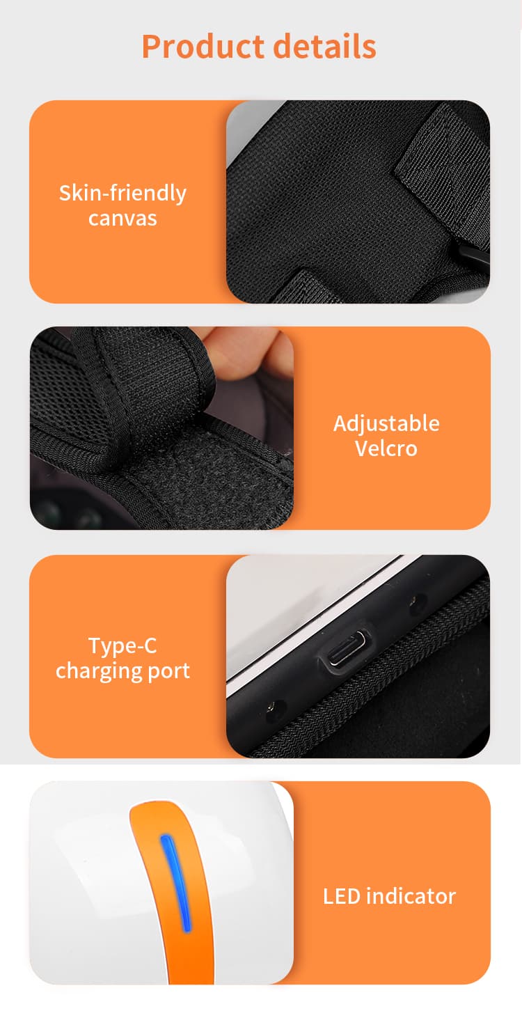 Tailored Comfort for All Sizes: Our Knee Massager boasts an adjustable Velcro strap, ensuring a perfect fit for any size. Enjoy personalized comfort and targeted relief with a device that adapts to your needs. #AdjustableFit #KneePainRelief