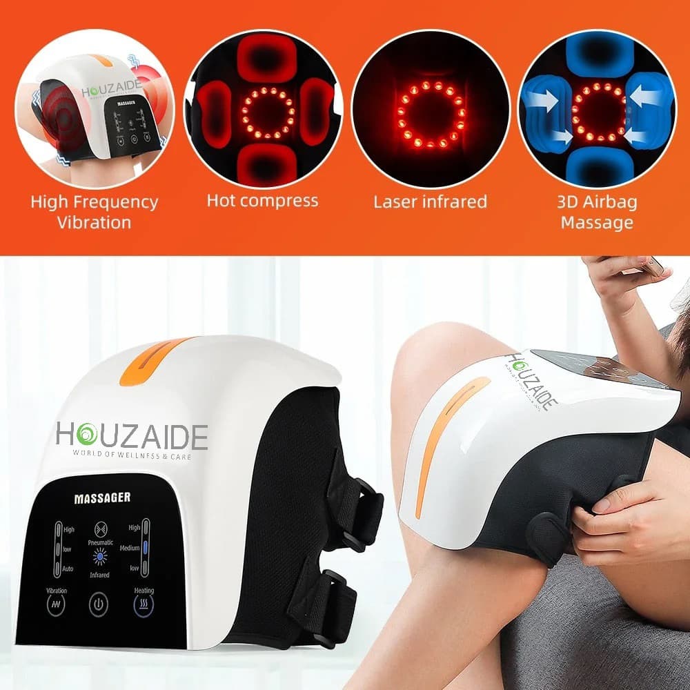 From targeted heat therapy to soothing vibration, precision infrared light therapy, and therapeutic air compression, each element contributes to a holistic solution for knee pain relief. Experience the synergy of advanced technologies in one device