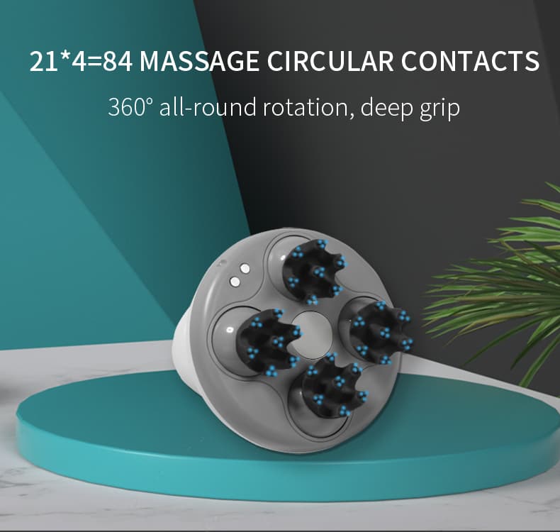 Precision Engineering: Our Massager Boasts 84 Contact Points with 360-Degree Rotation. Enjoy Comprehensive Coverage and Customizable Comfort for a Targeted and Effective Massage Experience. #ContactPoints #360Rotation #PrecisionMassage