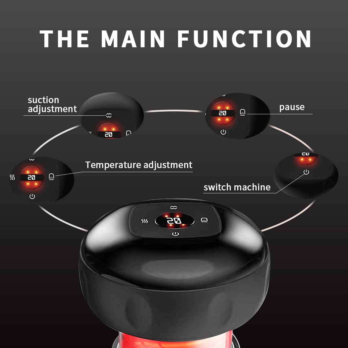 Main functions of the smart Hijama cupping therapy device