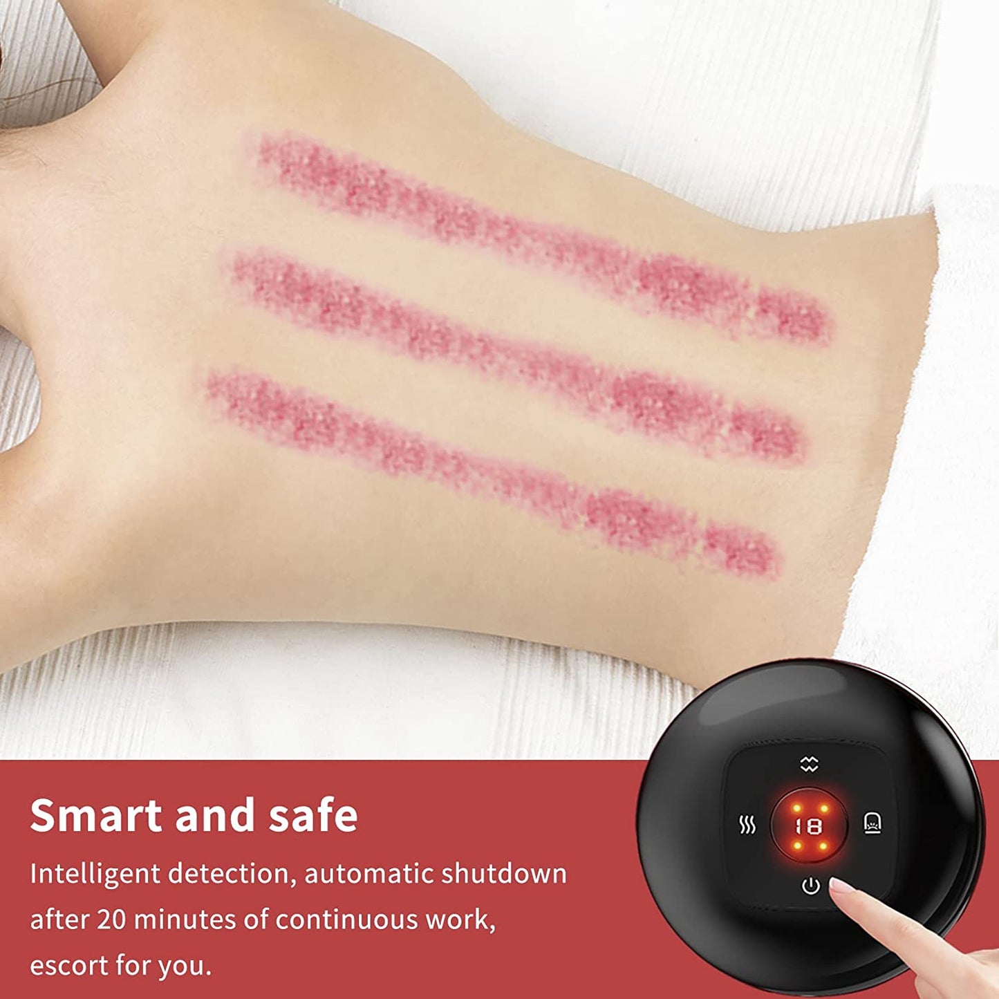 Smart and safe Hijama cupping therapy with automatic shutdown